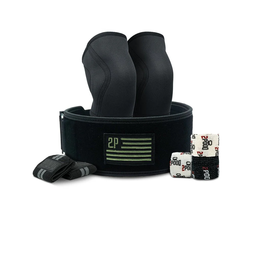 4" Green Velcro Patch Belt Lifting Bundle